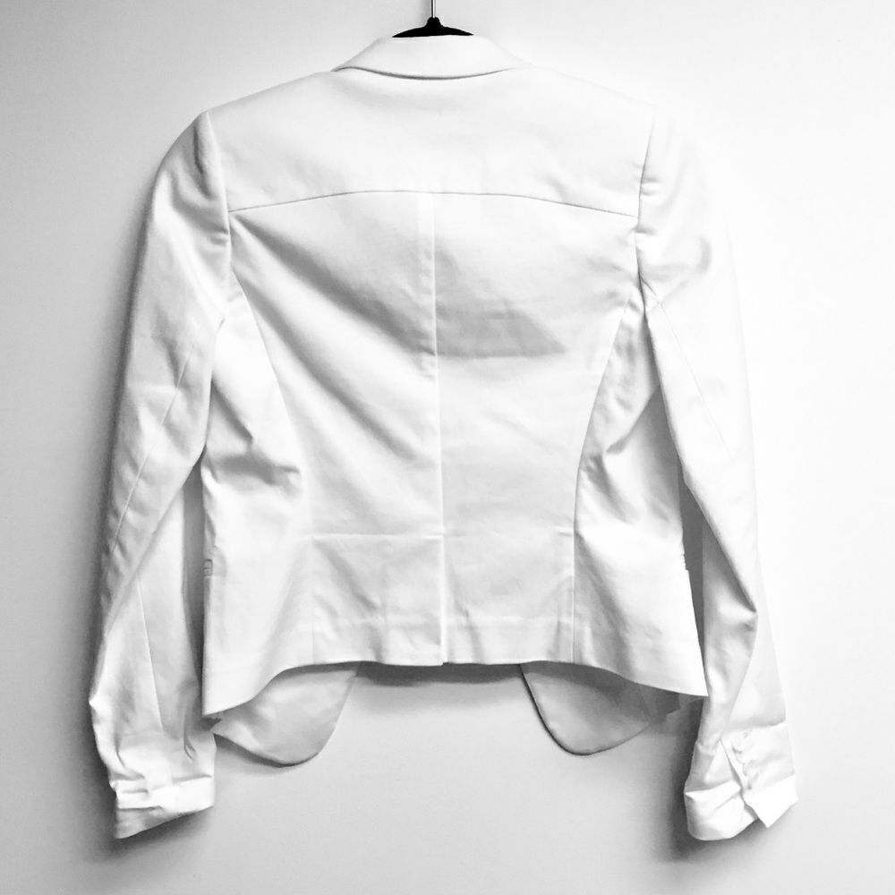 Club Monaco White Scarlet Blazer Jacket Size 00 - Picture 5 of 7